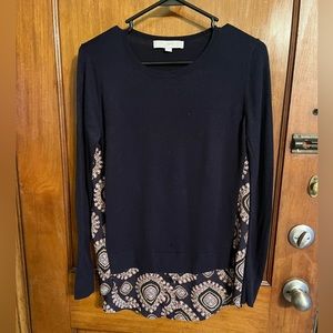 Ann Taylor sweater with pattern back